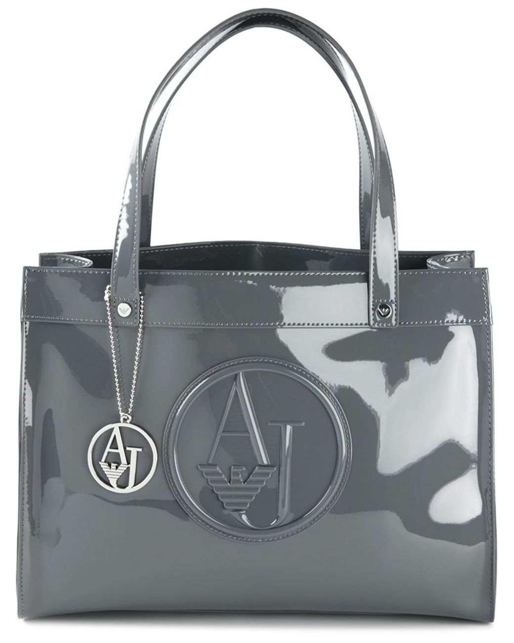 Armani Logo Embossed Tote Bag in Lyst