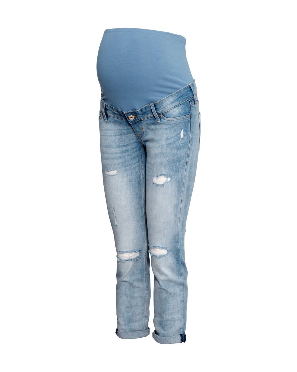 H\u0026M Mama Skinny Ankle Jeans in Light 