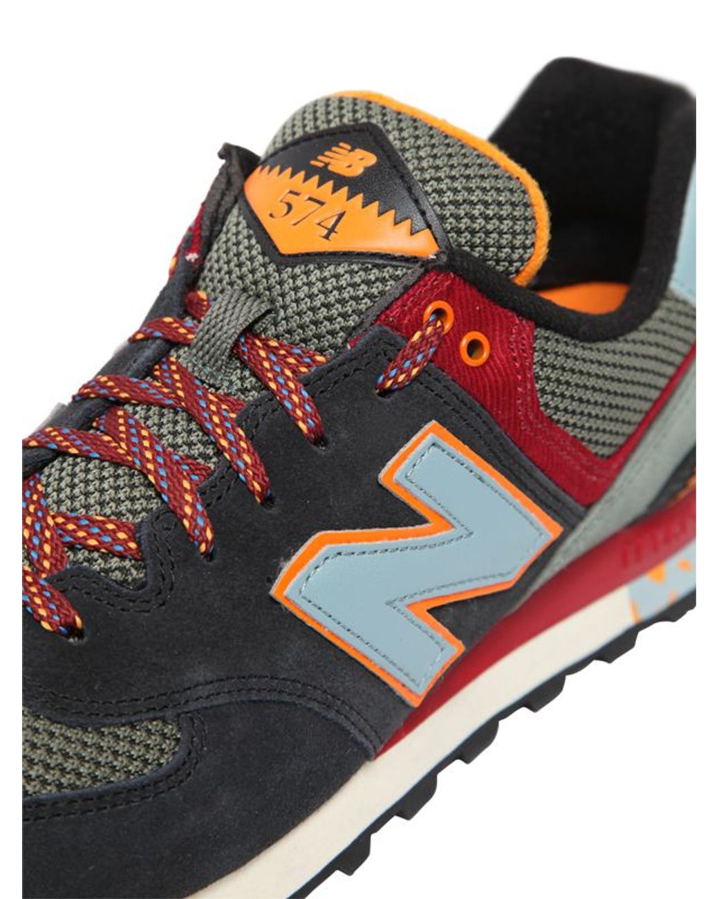 New Balance 574 Suede & Cordura Sneakers | Lyst