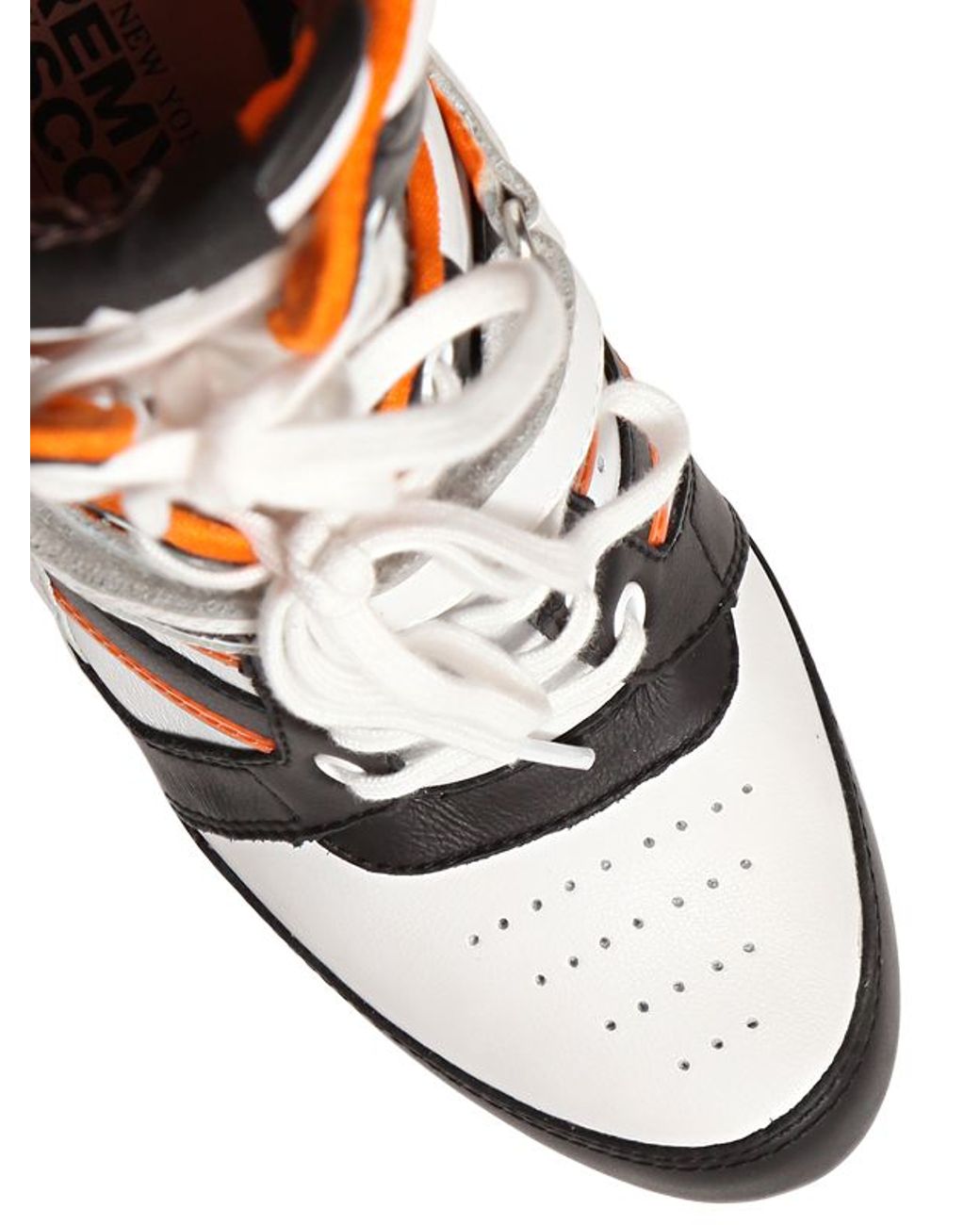 Digital Supply Waste Jeremy Scott for adidas 130mm Js High Heel Leather Boots in Orange | Lyst UK