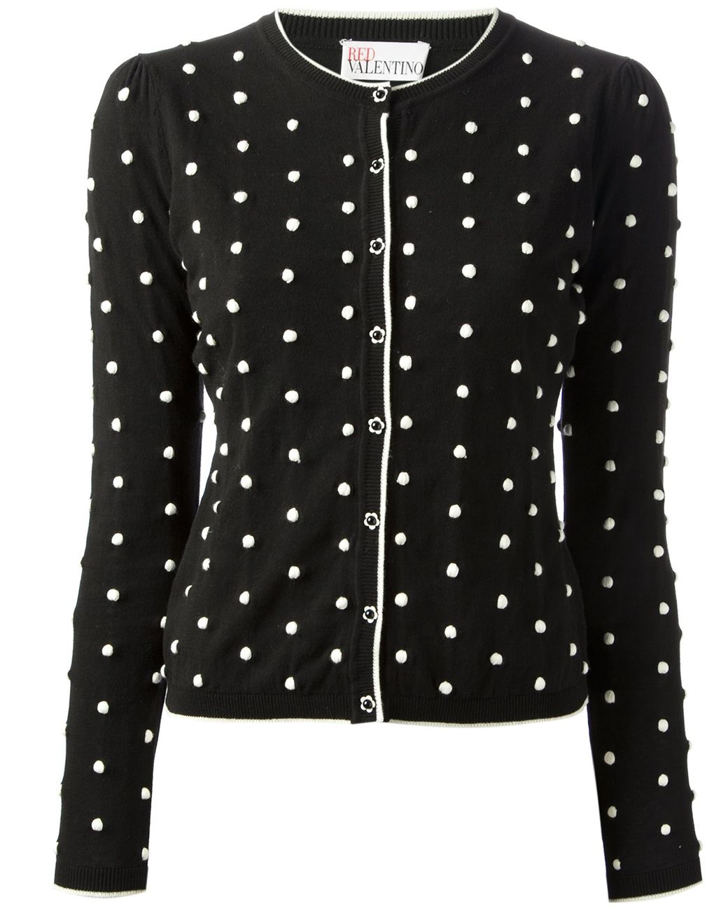Red polka shop dot cardigan