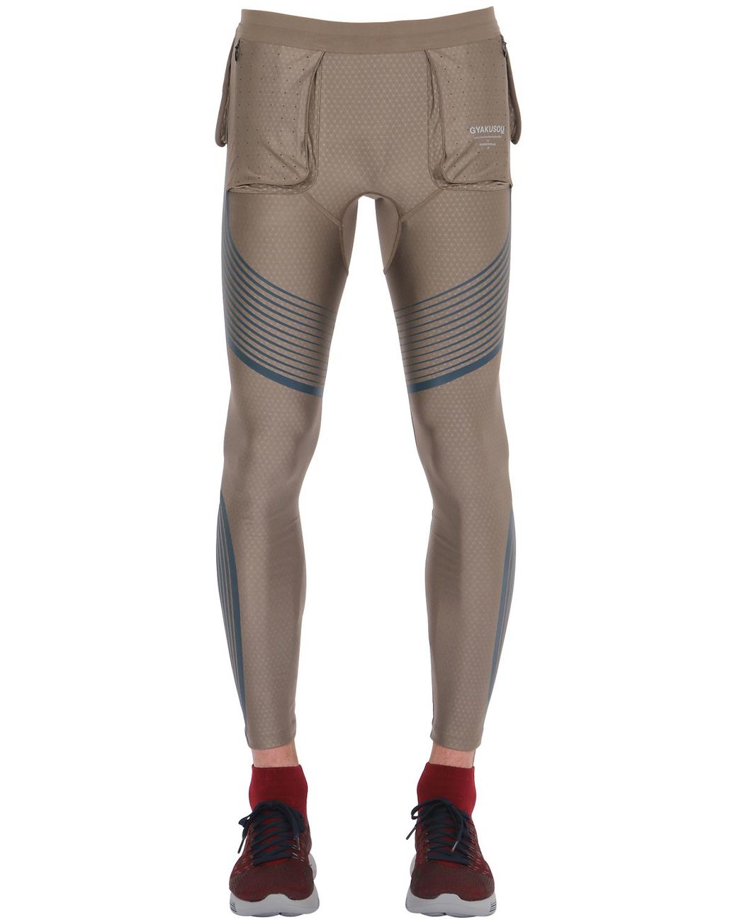 Utility Compression Running Tights in Gray Men | Lyst