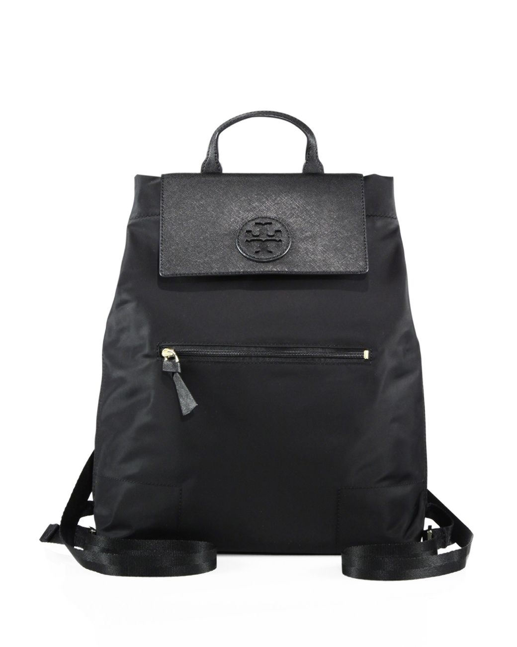 Tory Burch Ella Nylon Backpack in Black | Lyst