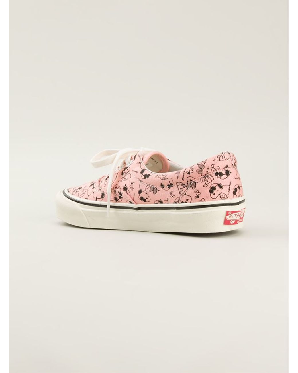 Vans 'Snoopy' Sneakers in Pink for Men | Lyst