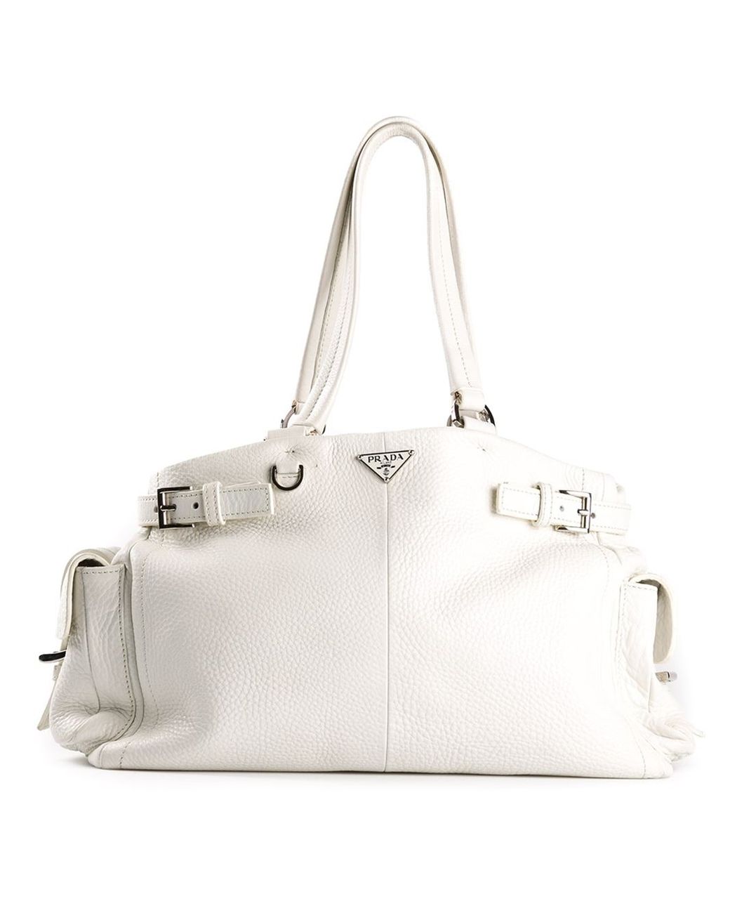 Prada Slouchy Shoulder Bag in White Lyst