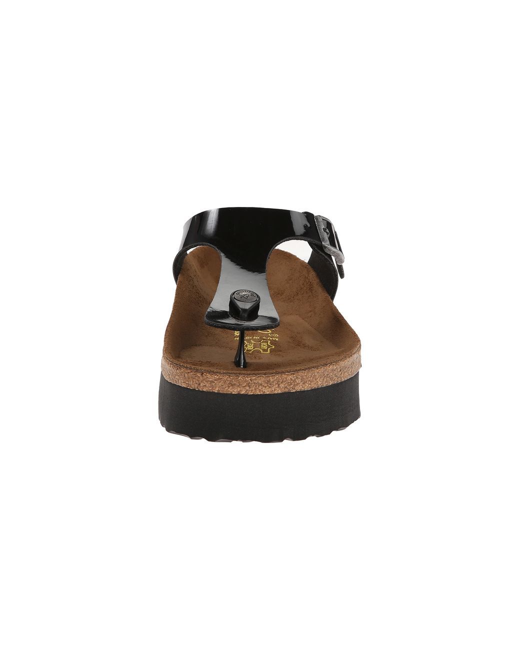 Birkenstock Gizeh Platform By Papillio in Black | Lyst