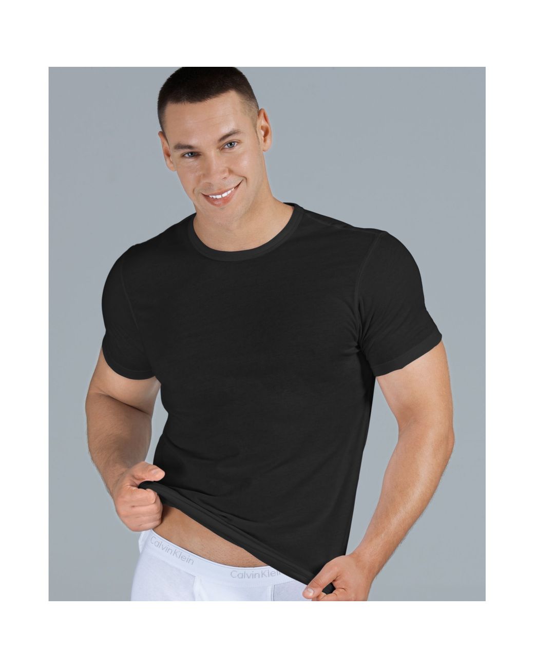 Calvin Klein Body Slim Fit T Shirt 3 Pack in Black for Men | Lyst