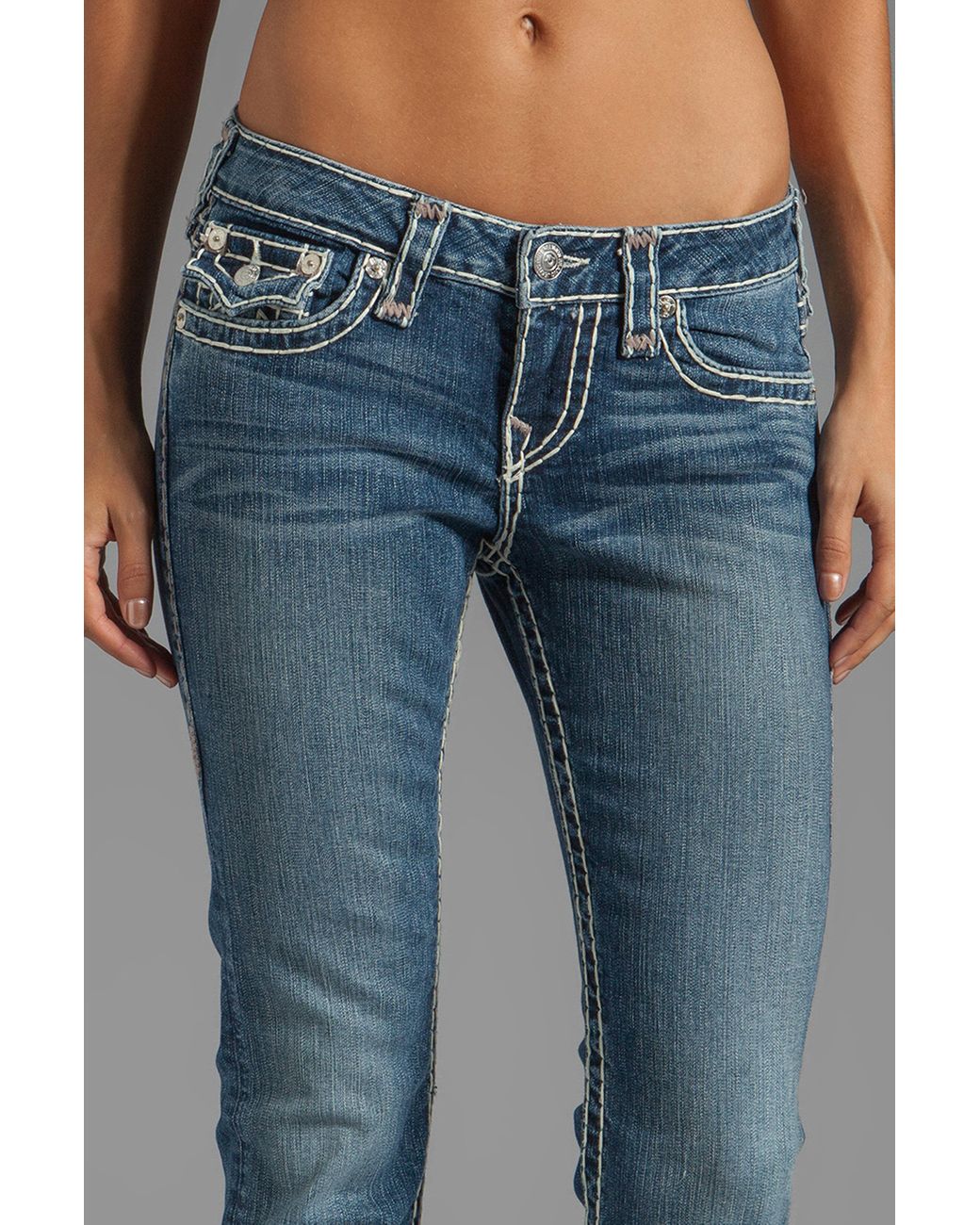 True Religion Becky Super T Bootcut in Dewey Ave in Blue Lyst