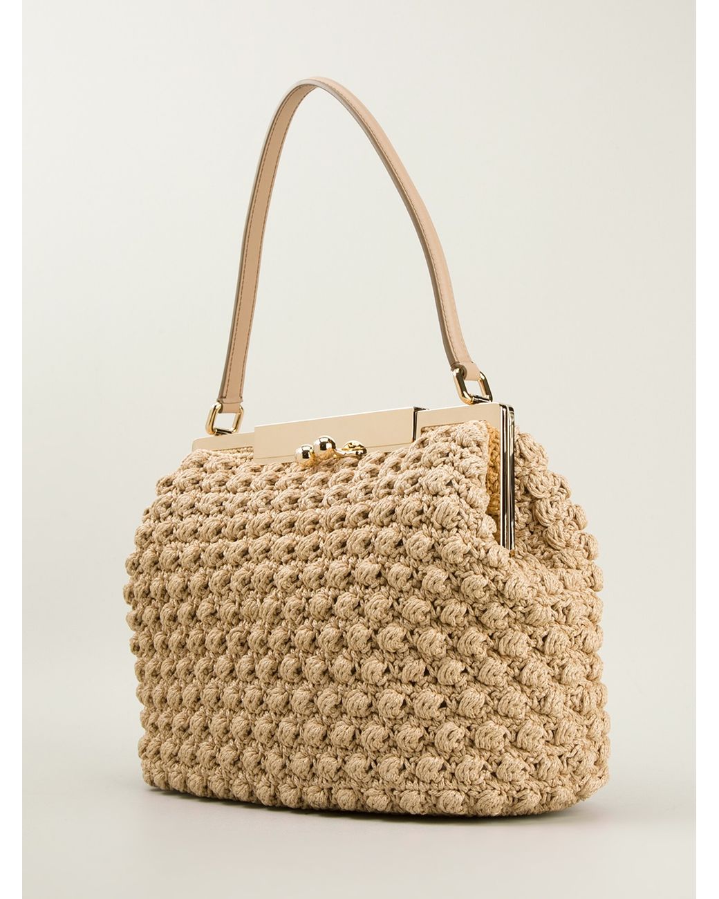 Dolce & Gabbana Medium Crochet Bag in Natural | Lyst