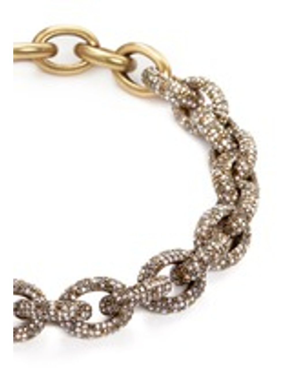 J.Crew Mixed Pavé Link Necklace in 