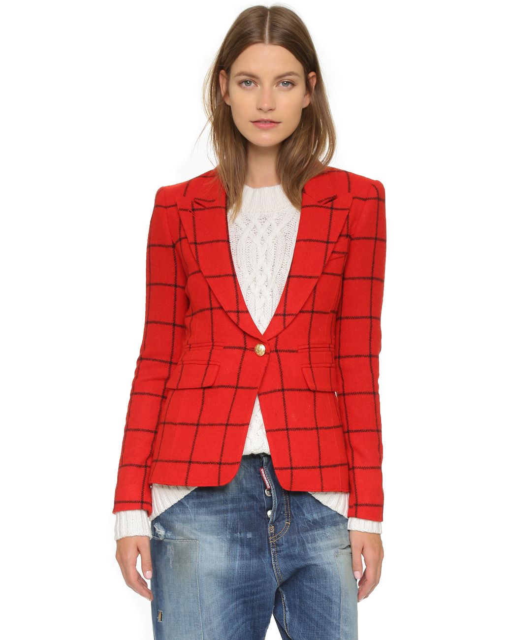 smythe red blazer