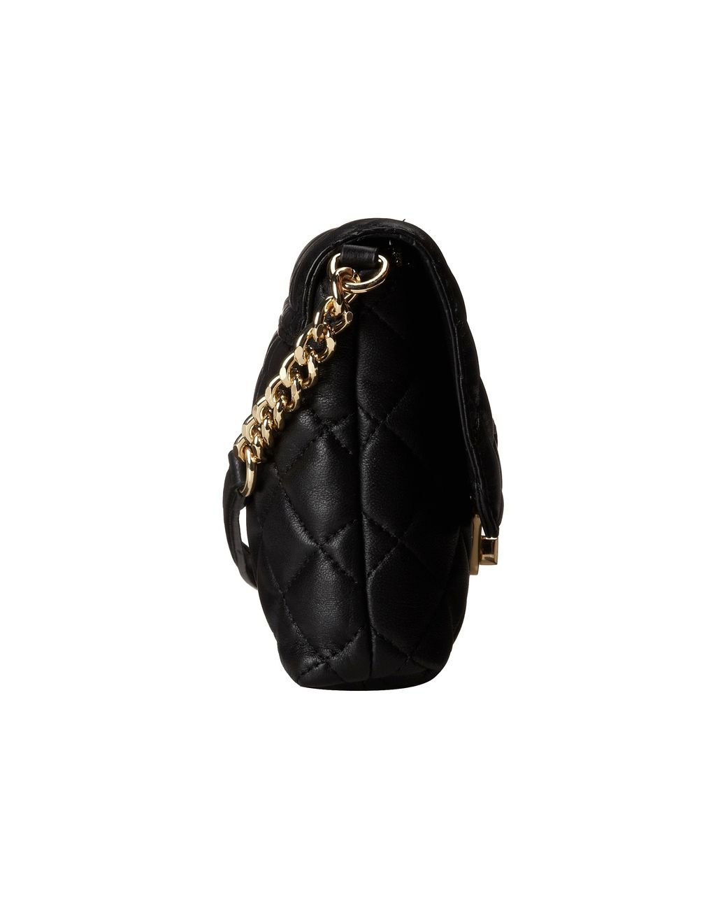 Calvin Klein Quilted Lamb Leather Crossbody in Metallic | Lyst