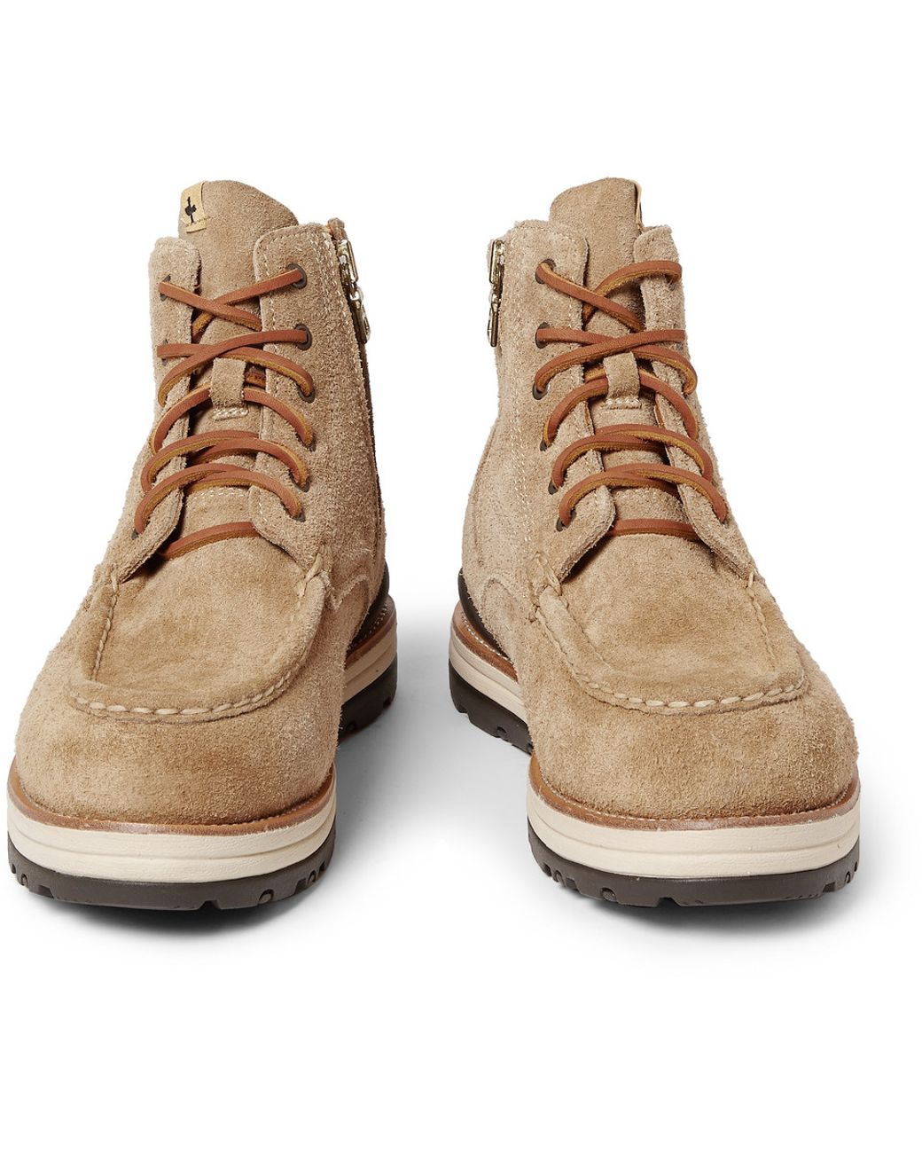 Visvim 7 Hole Moc Toe Suede Boots in Brown for Men | Lyst