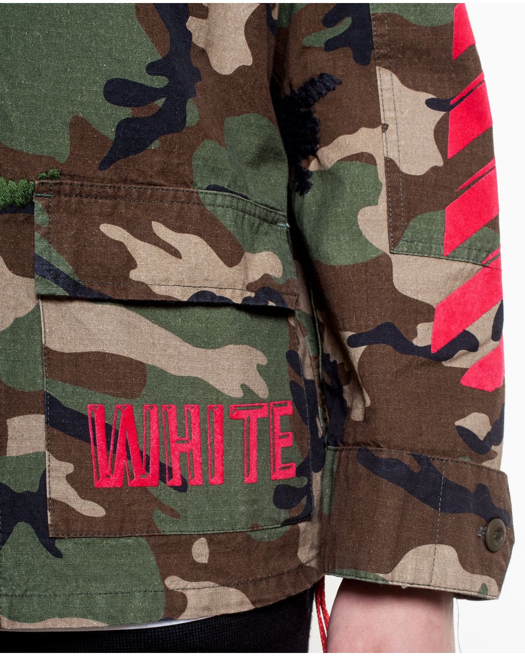 Slik imod spise Off-White c/o Virgil Abloh Camouflage Sport Jacket in Green for Men | Lyst