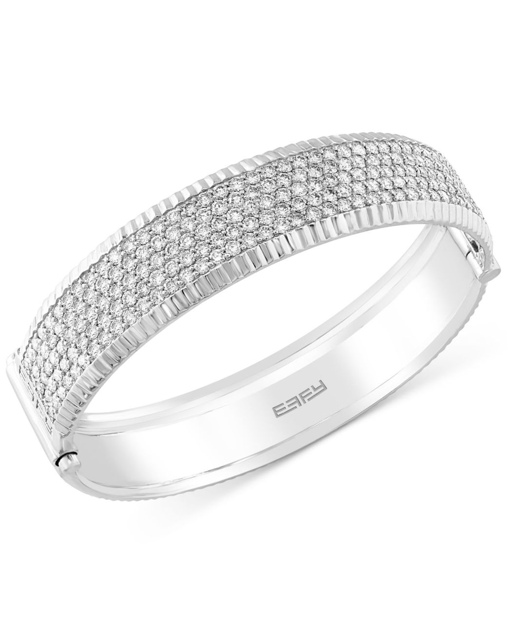 Effy Pave Classica By Effy Diamond Bangle Bracelet (6 Ct. T.w.) In 14k