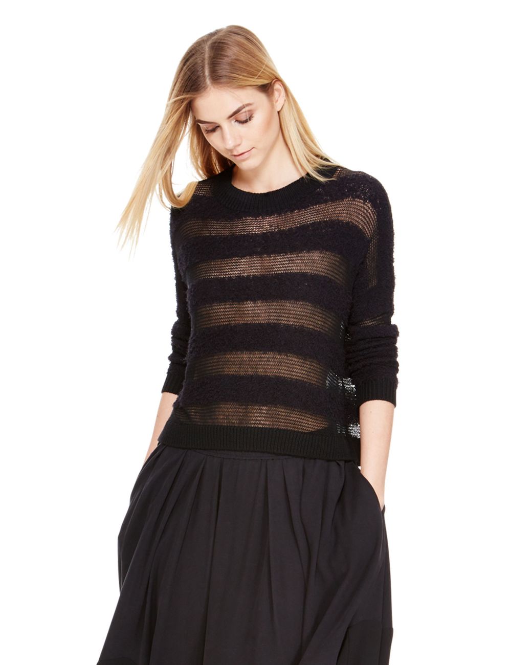 dkny striped sweater