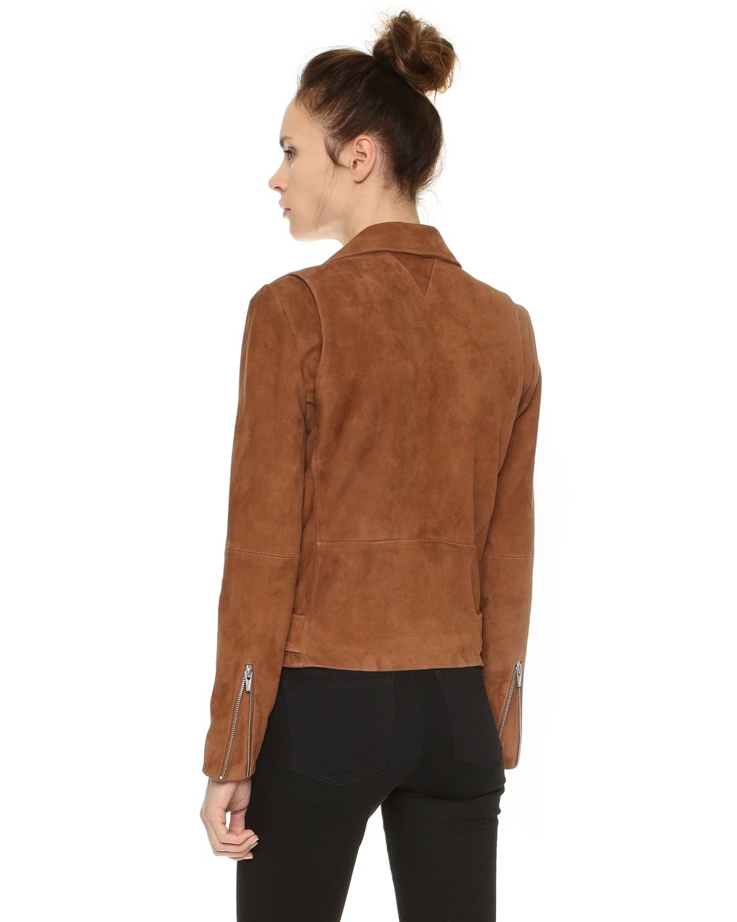 VEDA Jayne Suede Jacket - Camel in 