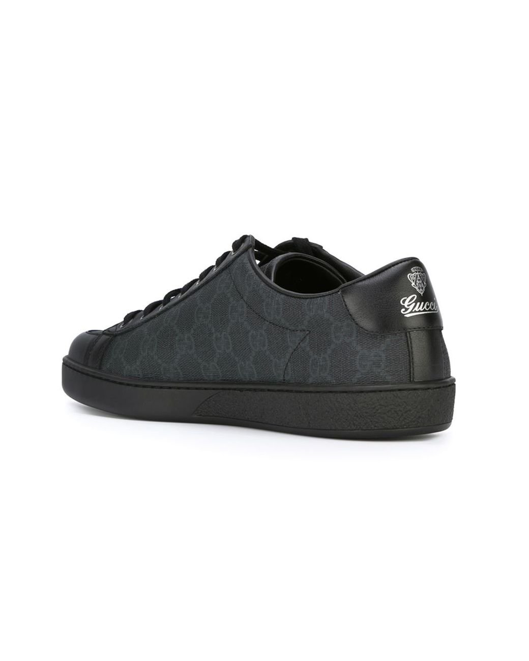 Gucci Sneaker Allacciate In Tessuto Gg Supreme in Black for Men | Lyst