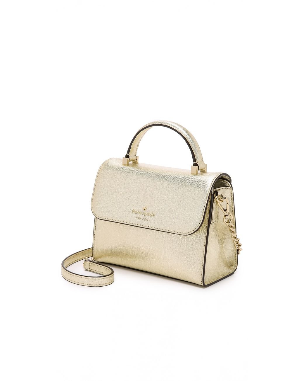 Kate Spade Mini Nora Cross Body Bag - Gold in Metallic | Lyst