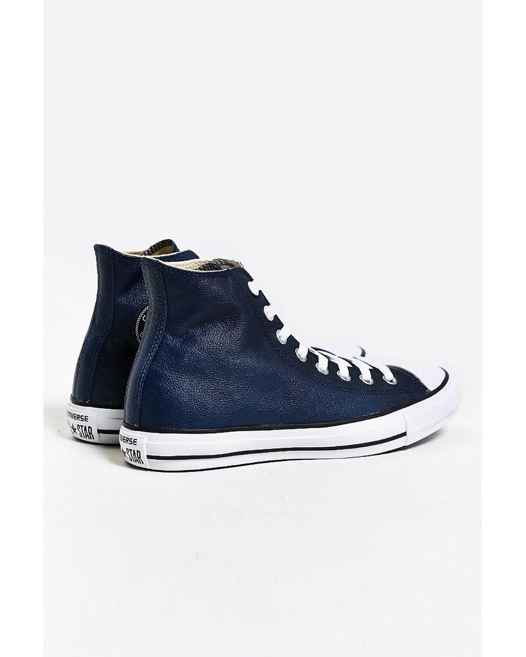 Converse Chuck Taylor All Star Leather High-top Sneaker in Blue for Men |  Lyst