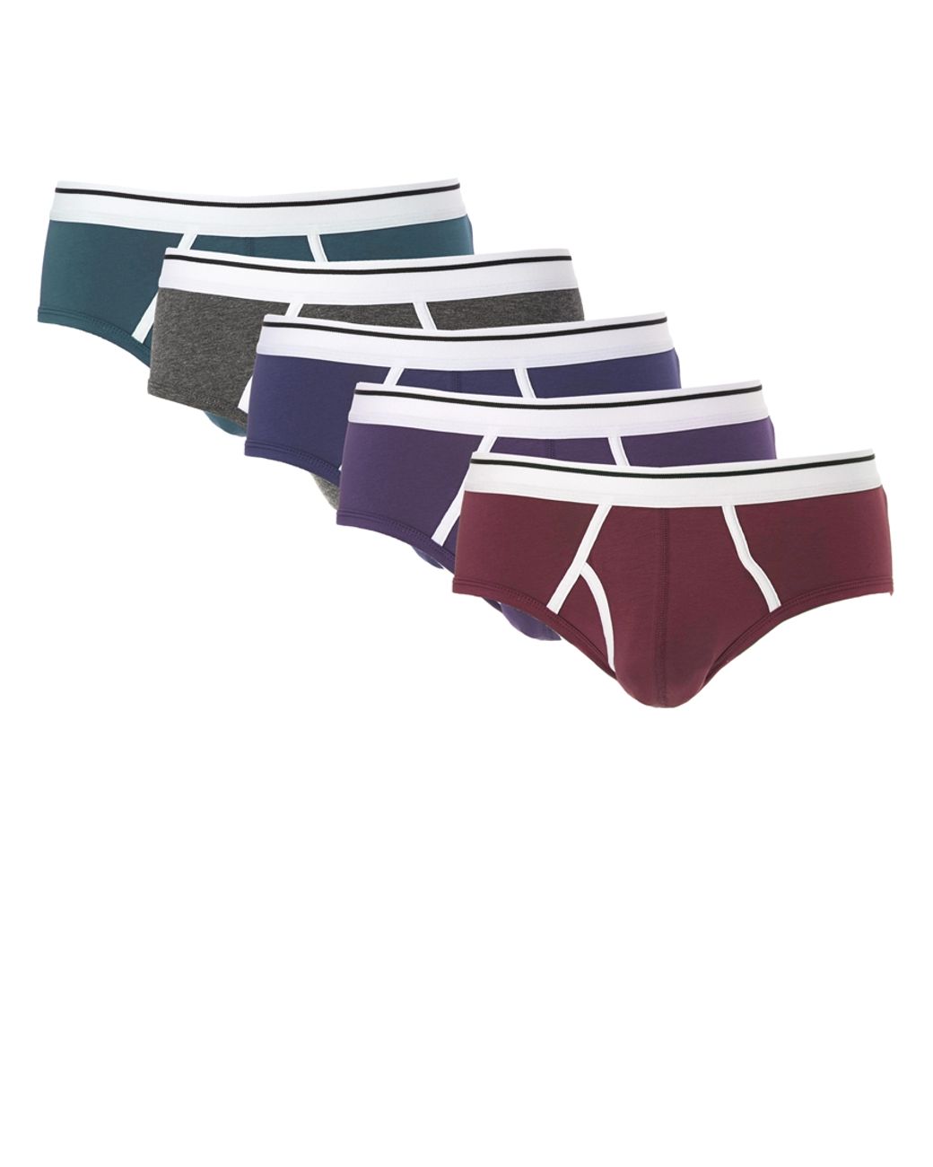 ASOS 5 Pack Briefs With Contrast Trim for Men