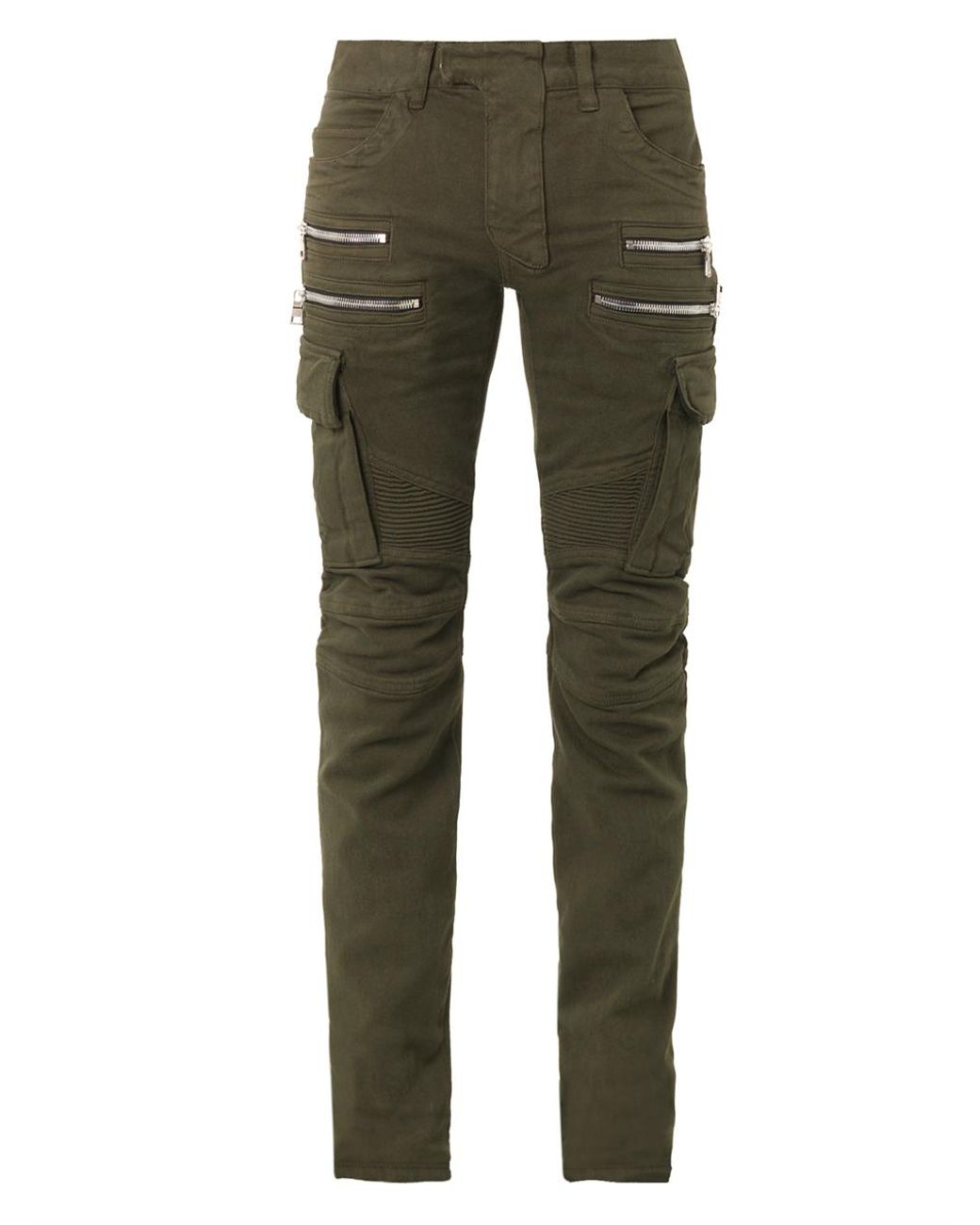 Green balmain jeans sale