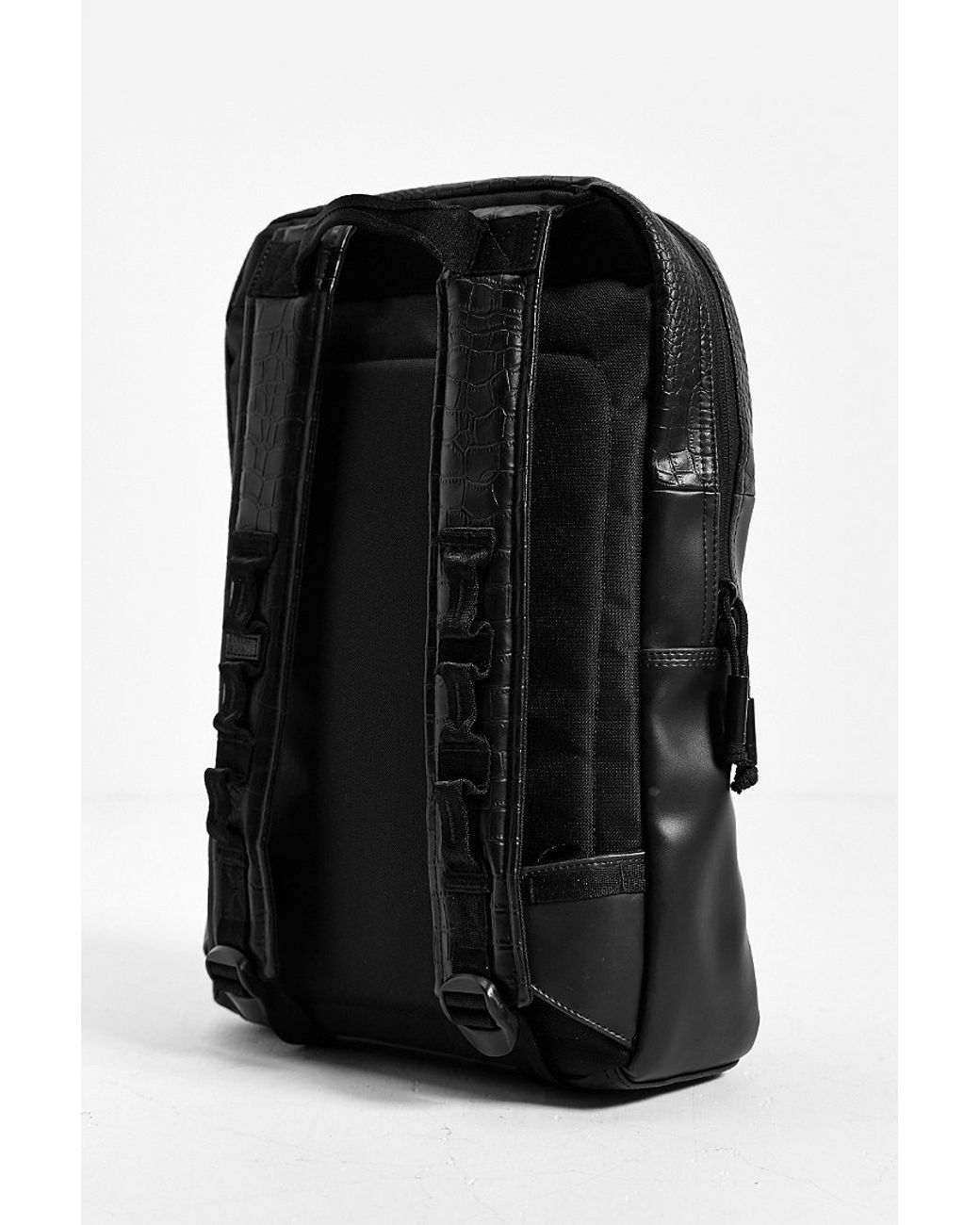 Focused Space Veneer Crocodile Backpack in Black for Men Lyst