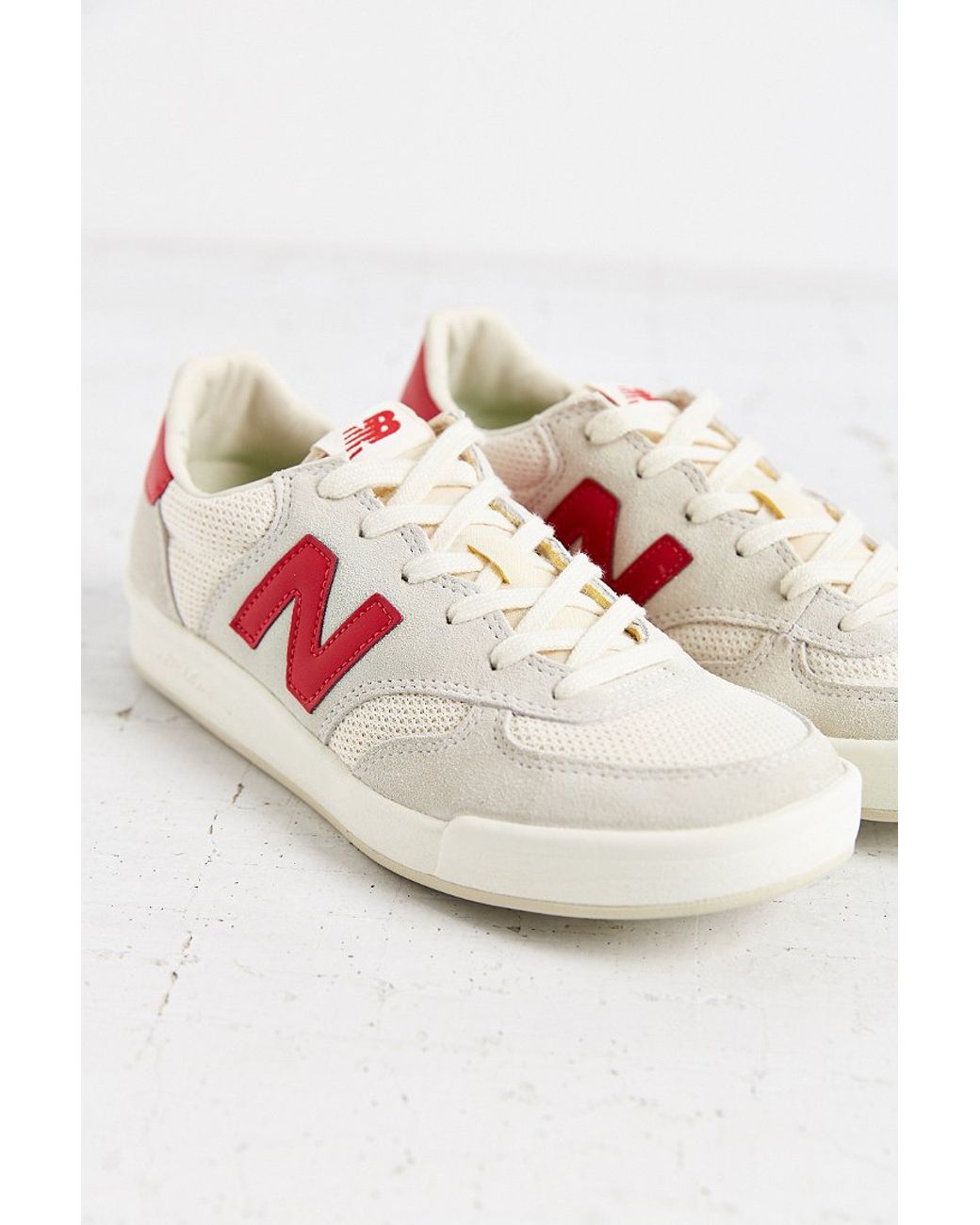 New Balance Crt300 Court Sneaker in Red | Lyst