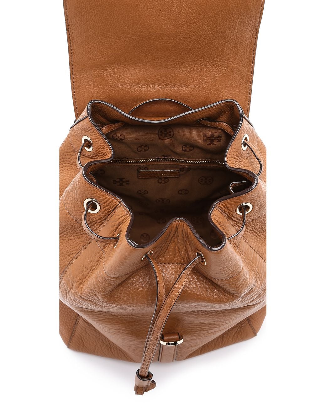Tory Burch Brown Leather Backpack Brown Tory Burch Tory Burch mini backpack – Dress 2 Impress NH main image 4