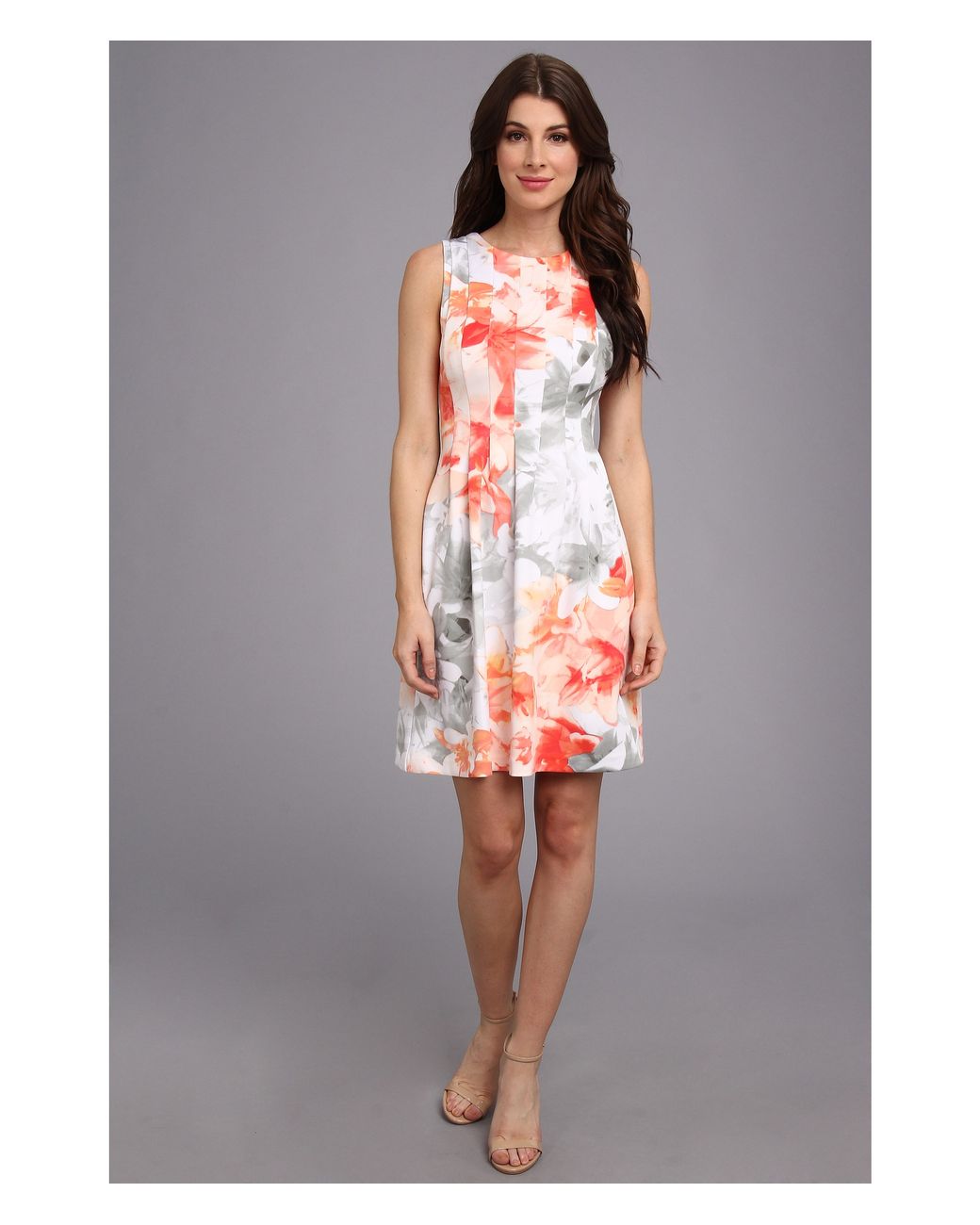 vince camuto scuba fit and flare dress