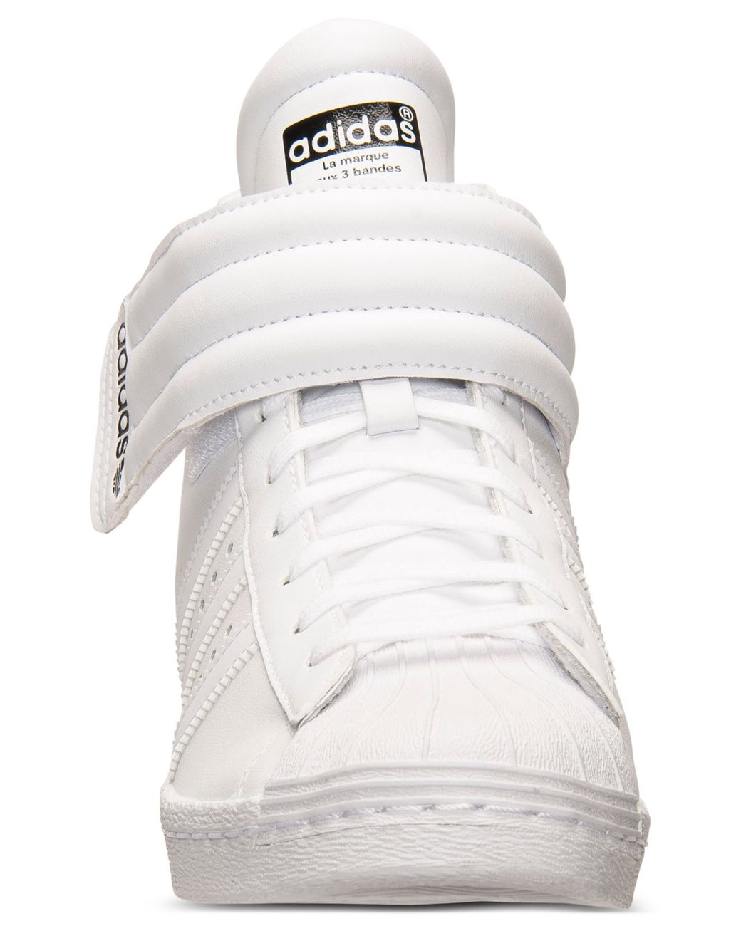 adidas Originals Leather Women's Superstar Up Strap Casual Sneakers From  Finish Line in White/White (White) | Lyst