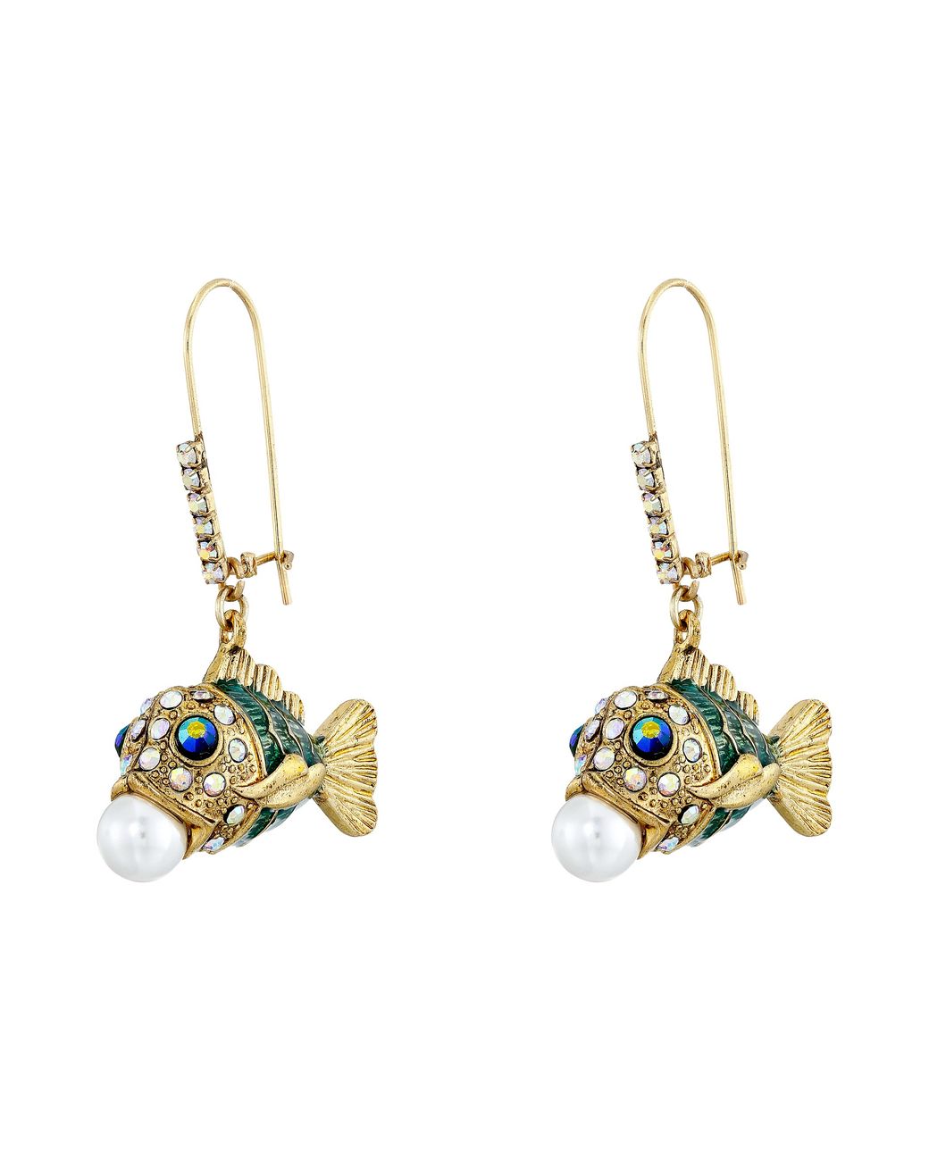 Betsey johnson sales fish earrings