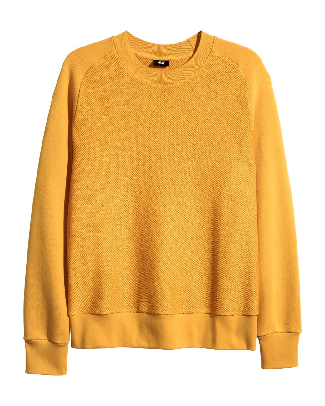 H&M Sweatshirt in Mustard Yellow (Yellow) for Men | Lyst