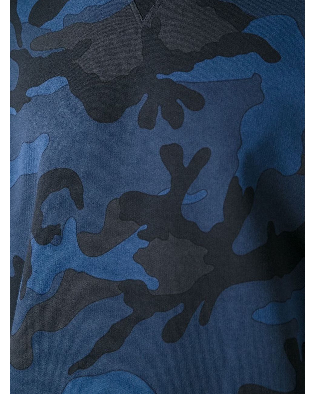 Valentino Camouflage Sweatshirt in Blue for Men