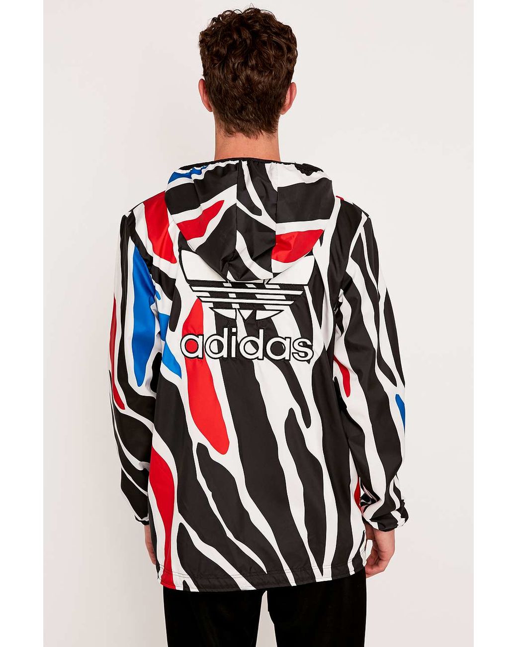 adidas Zebra Print Full Zip Jacket in 