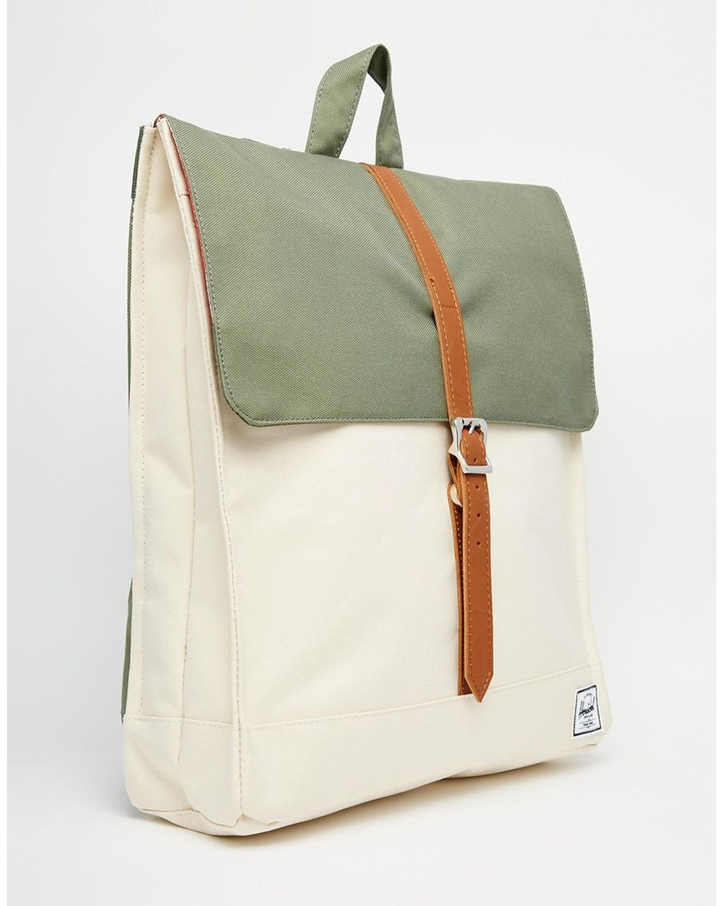 Herschel Supply Co. City Backpack In Khaki Colour Block in Green | Lyst