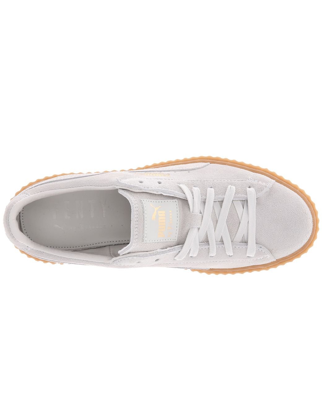 PUMA Rihanna X Suede Creepers in White | Lyst