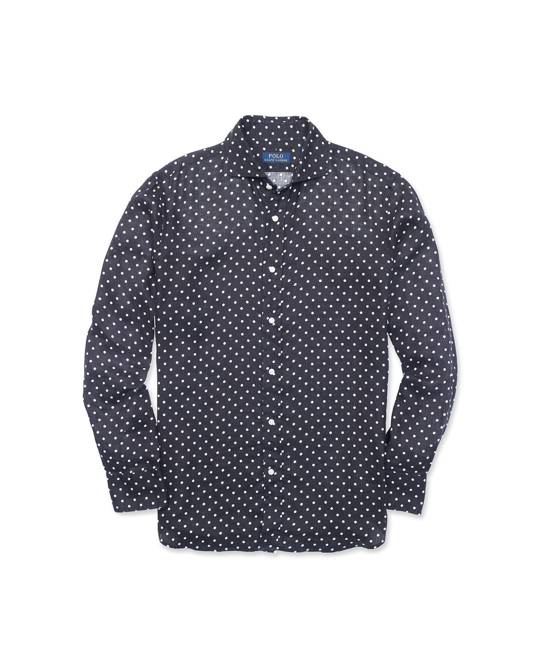 Polo Ralph Lauren Polka-dot Linen Shirt in Black for Men | Lyst