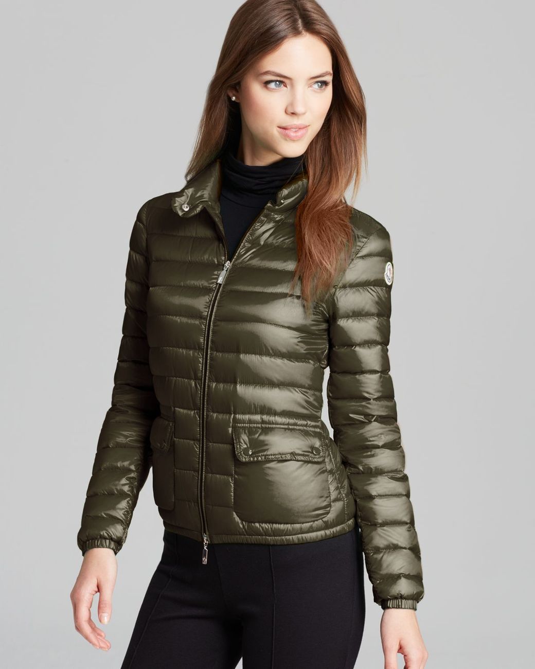 Moncler Lans Lightweight Down Jacket in Green | Lyst