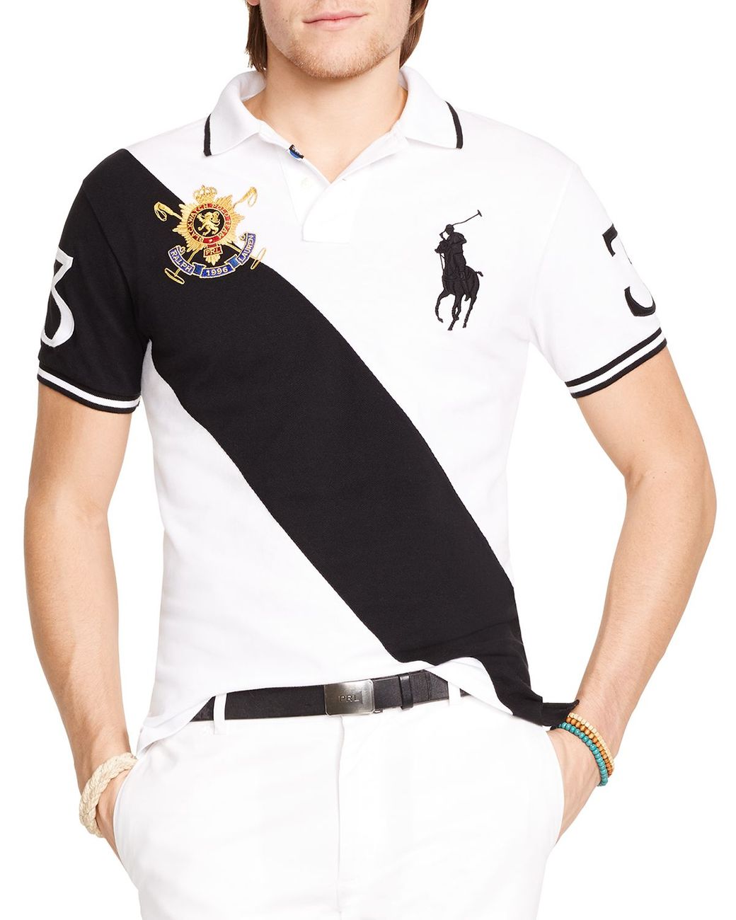 nacionalismo recuperar Pensativo Ralph Lauren Polo Black Watch Custom-fit Banner-stripe Polo Shirt - Slim  Fit for Men | Lyst