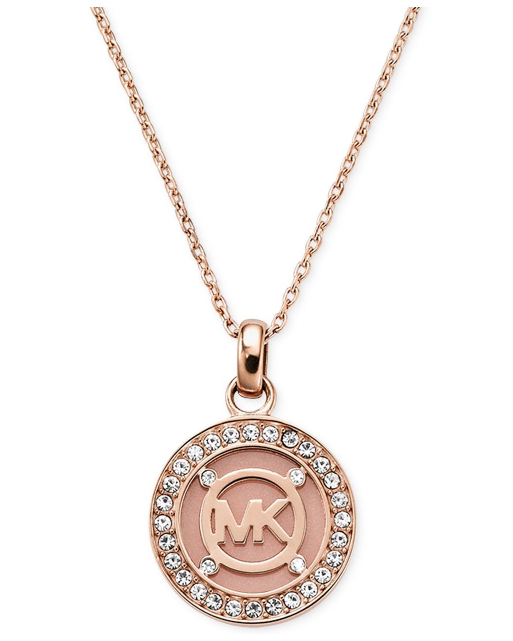 mk logo necklace