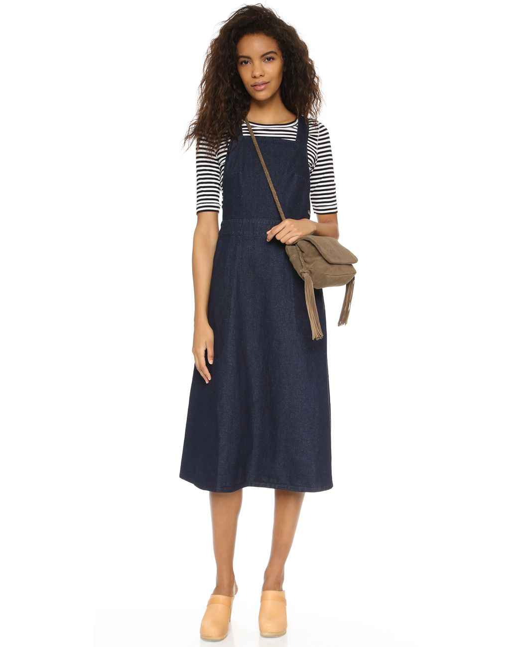【&lovehelloさま専用】Blue DenimApron Dress Free People Indigo Denim Apron Dress in Blue | Lyst