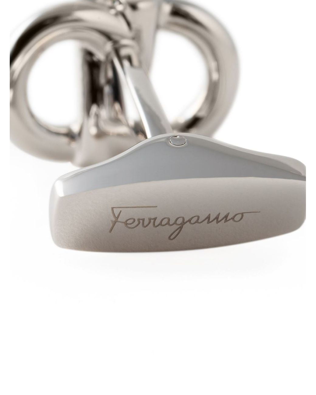 Ferragamo Gancini Cufflinks in Metallic for Men | Lyst