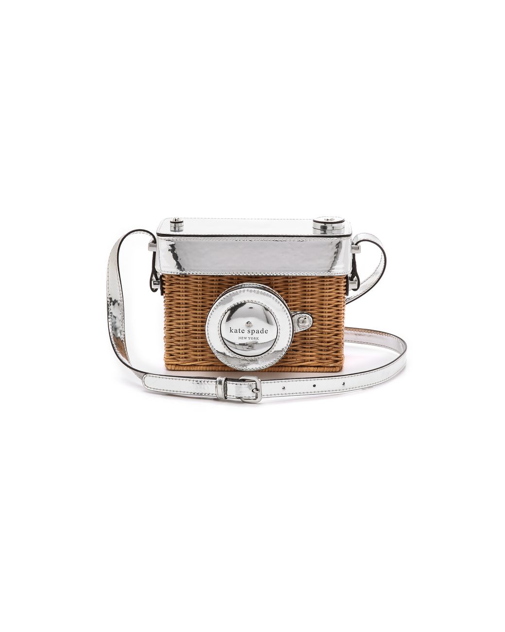 Kate Spade Wicker Camera Shoulder Bag in Brown Lyst
