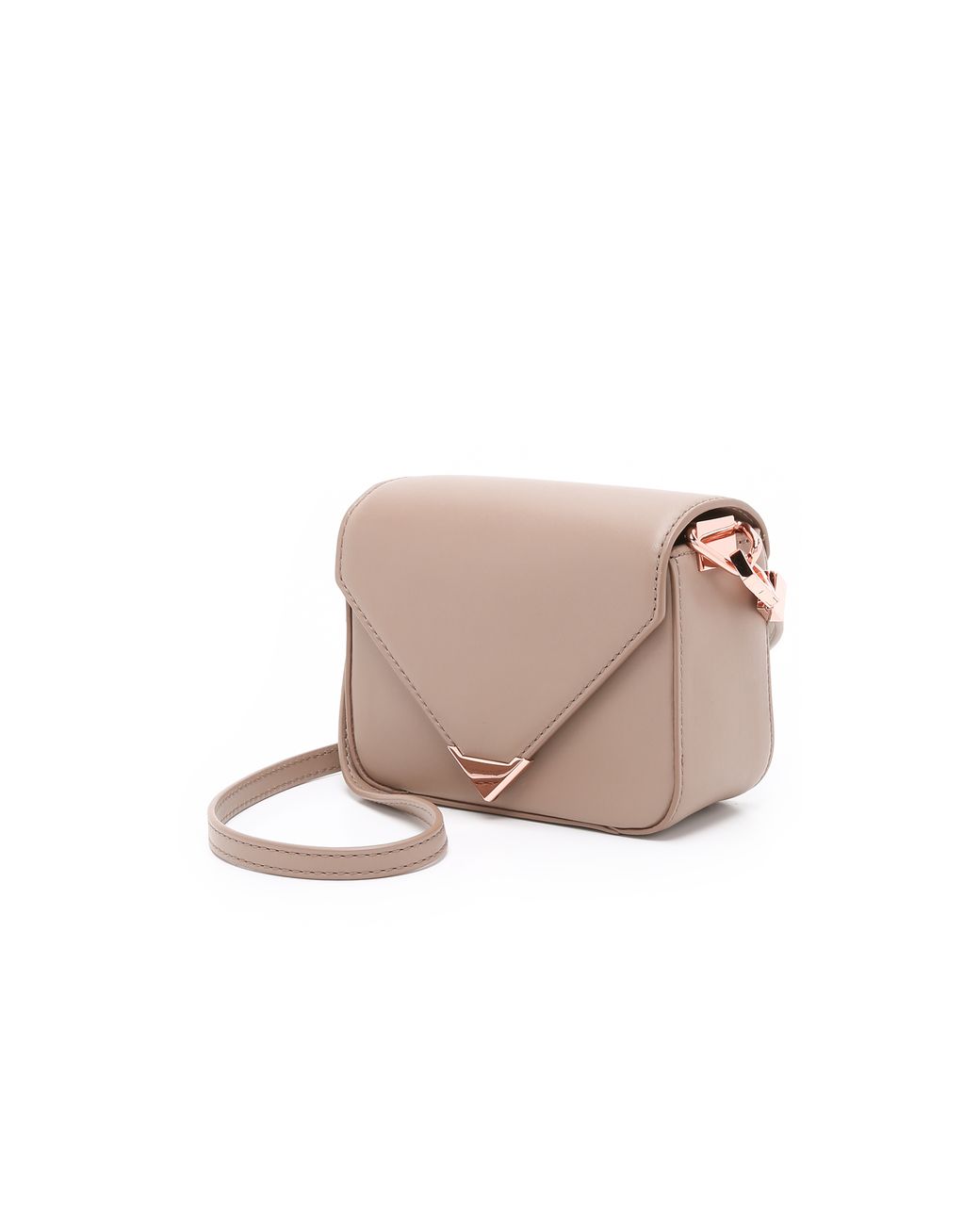 Alexander Wang Mini Prisma Envelope Cross Body Bag in Natural | Lyst