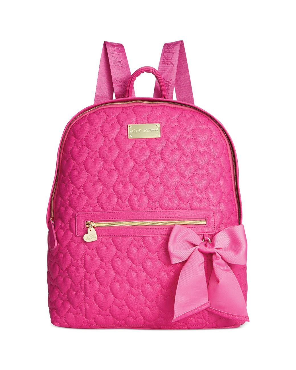 Betsey Johnson Quilted Backpack in Pink | Lyst