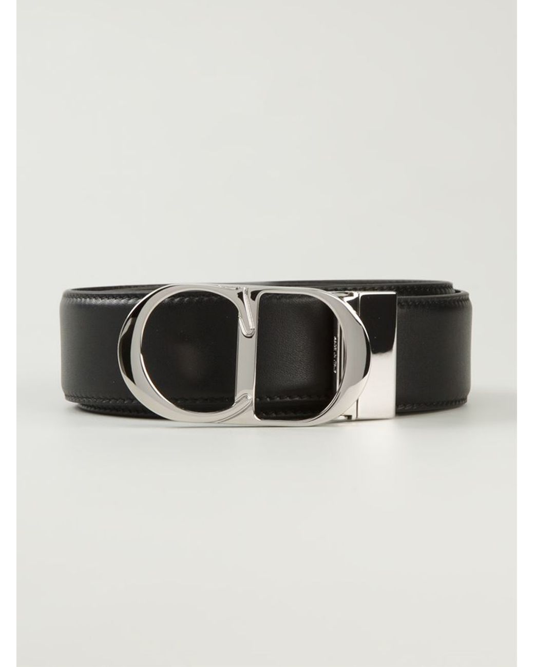 Dior Homme Logo Buckle Belt in Black for Men | Lyst