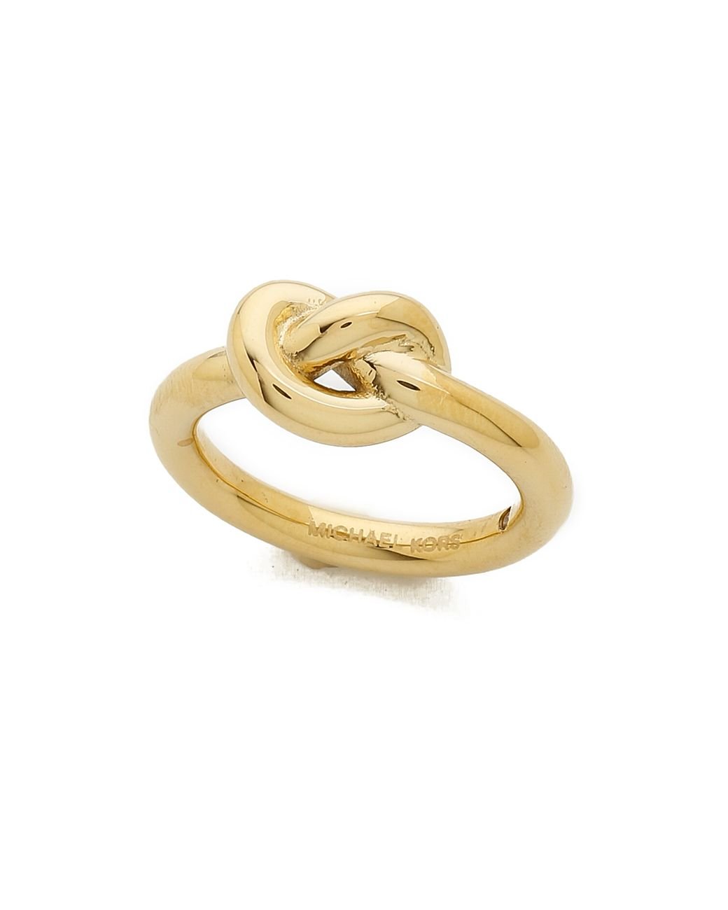 Michael Kors Smooth Metal Knot Ring - Gold in Metallic | Lyst