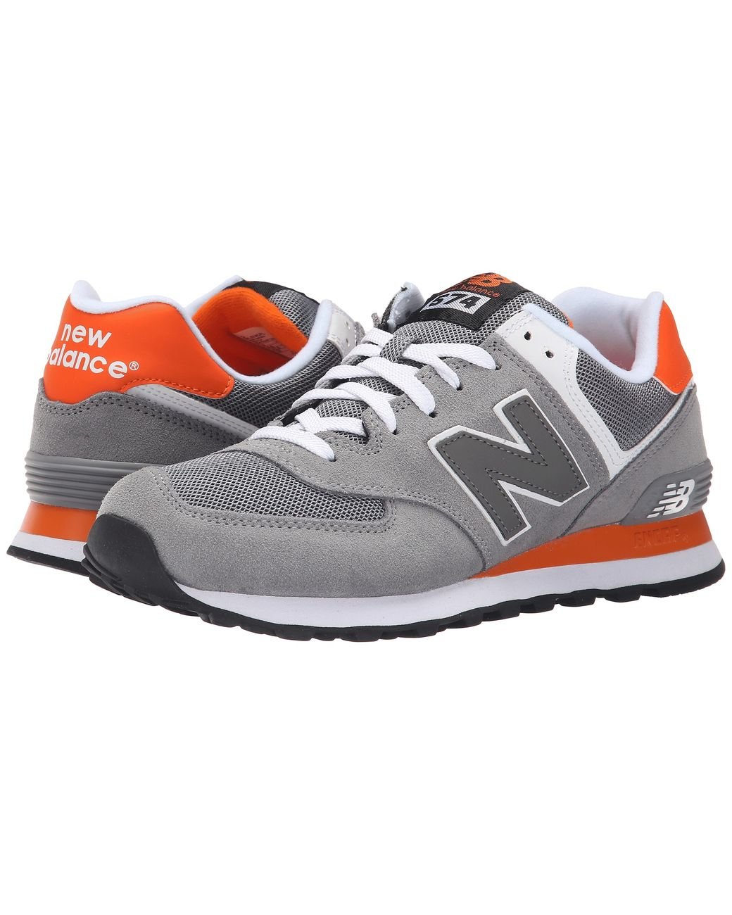 New Balance Ml574 in Grey/Orange (Gray) for Men | Lyst