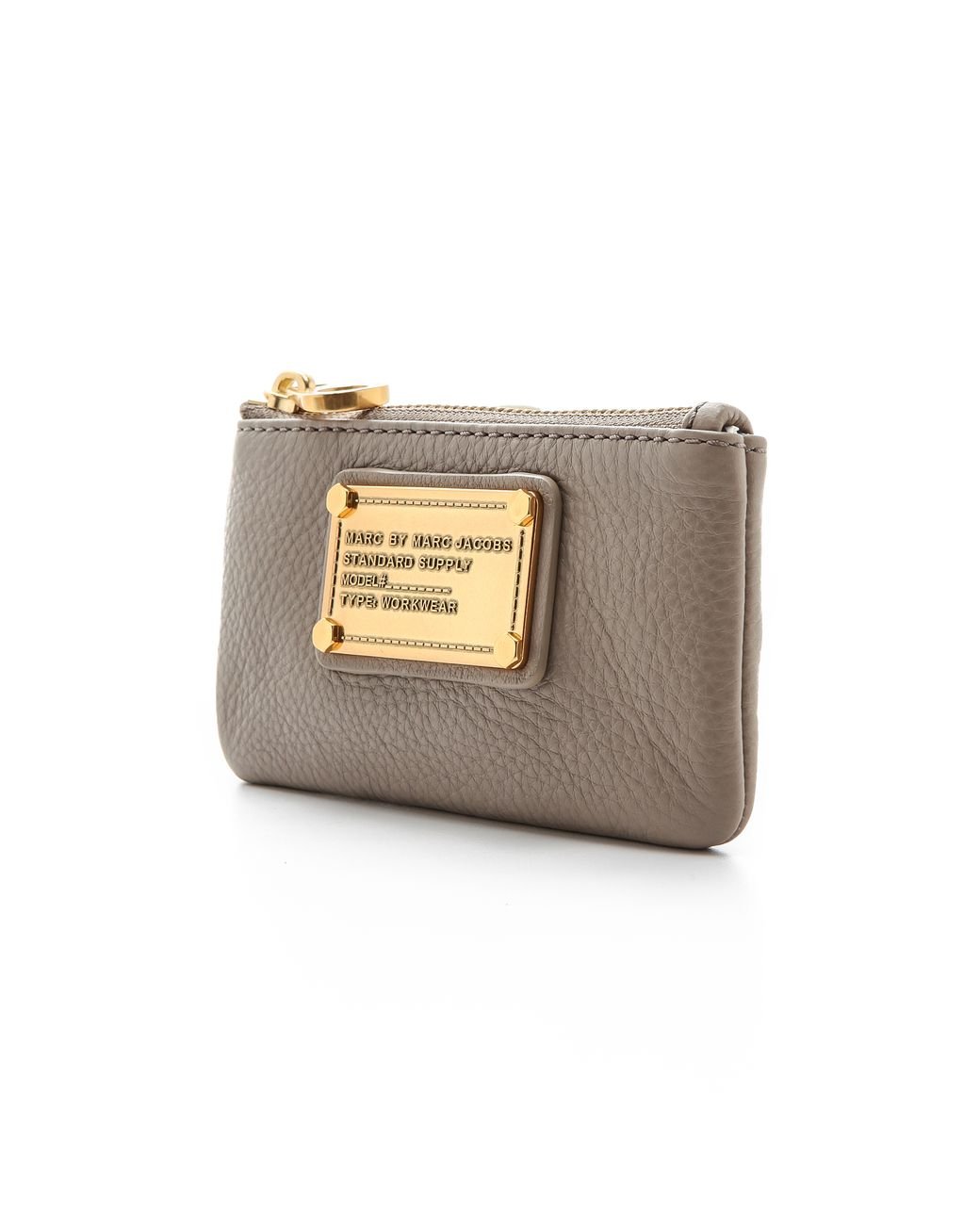 Marc By Marc Jacobs Classic Q Key Pouch Cement in Brown